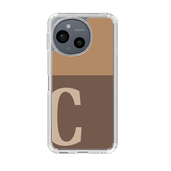 Slim Protection Case［ Original - initial two tone - C brown ］