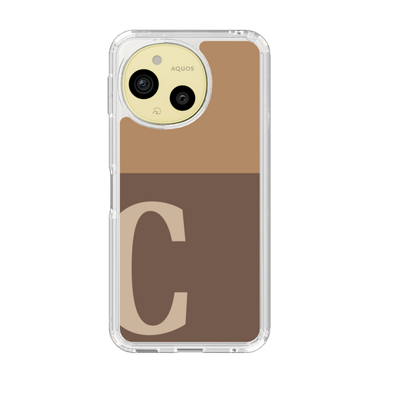 Slim Protection Case［ Original - initial two tone - C brown ］