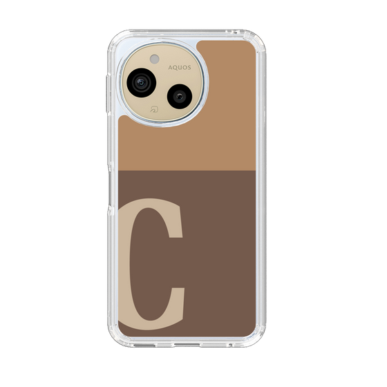 Slim Protection Case［ Original - initial two tone - C brown ］