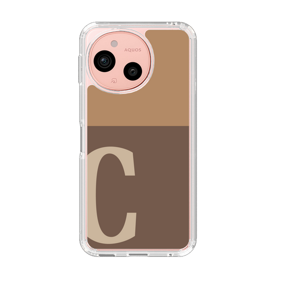 Slim Protection Case［ Original - initial two tone - C brown ］