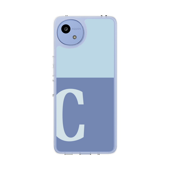 Slim Protection Case［ Original - initial two tone - C blue ］