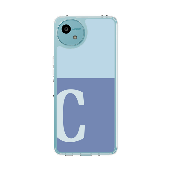 Slim Protection Case［ Original - initial two tone - C blue ］