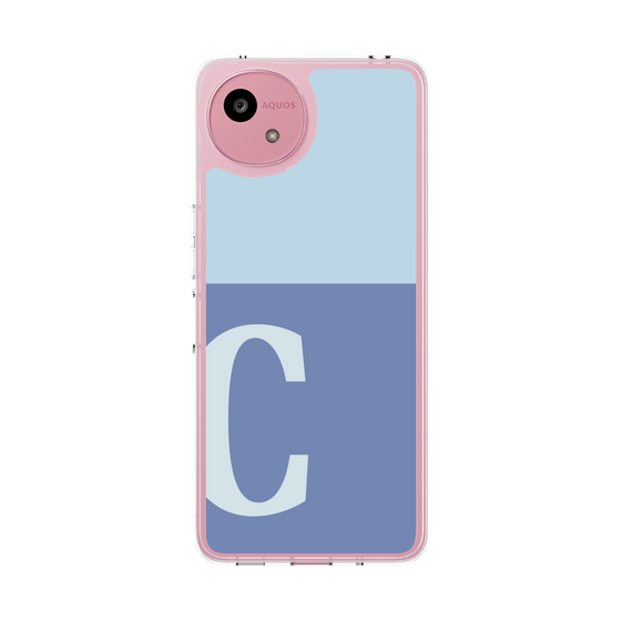 Slim Protection Case［ Original - initial two tone - C blue ］