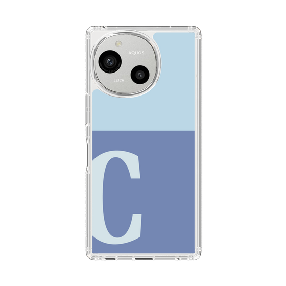 Slim Protection Case［ Original - initial two tone - C blue ］