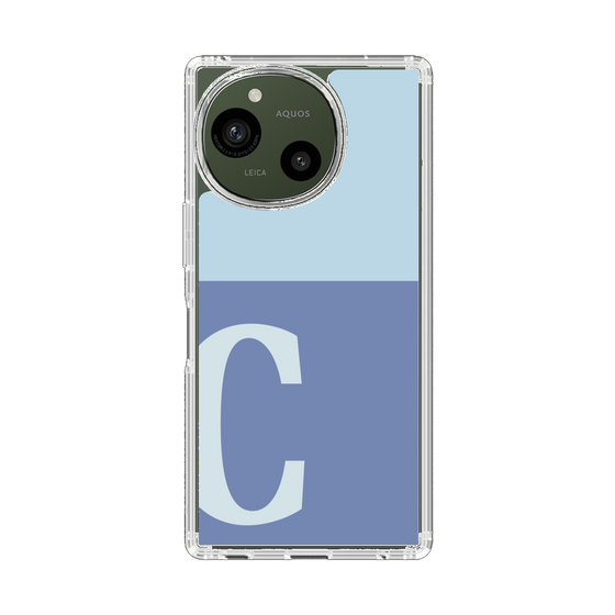 Slim Protection Case［ Original - initial two tone - C blue ］