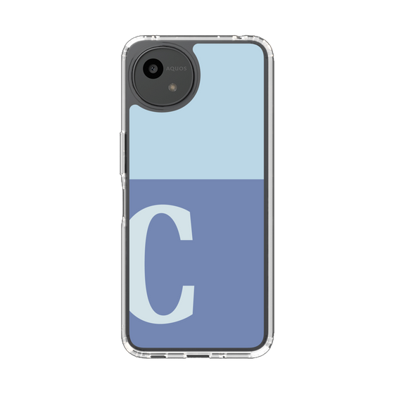 Slim Protection Case［ Original - initial two tone - C blue ］
