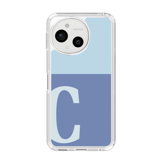Slim Protection Case［ Original - initial two tone - C blue ］