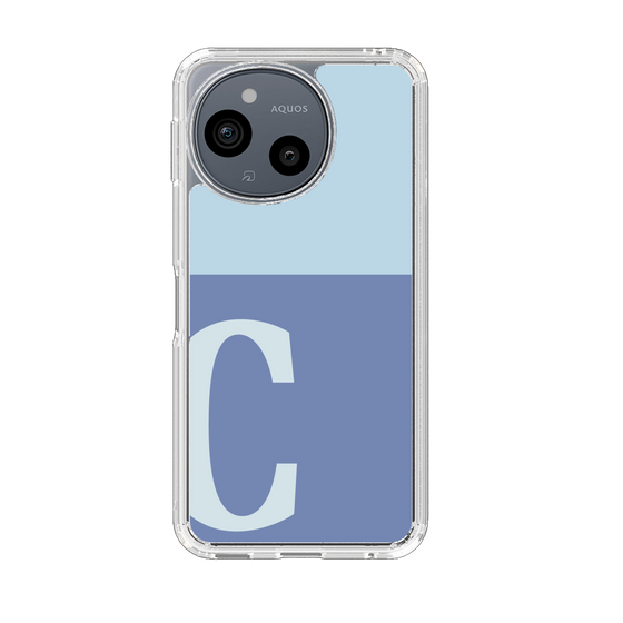 Slim Protection Case［ Original - initial two tone - C blue ］