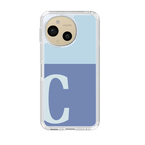 Slim Protection Case［ Original - initial two tone - C blue ］