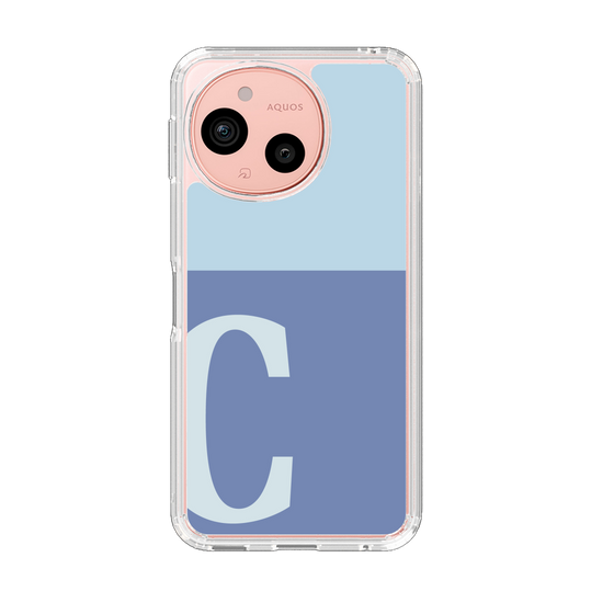 Slim Protection Case［ Original - initial two tone - C blue ］