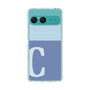 Slim Protection Case［ Original - initial two tone - C blue ］