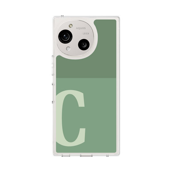 Slim Protection Case［ Original - initial two tone - C green ］
