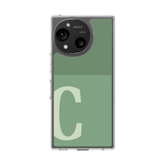 Slim Protection Case［ Original - initial two tone - C green ］
