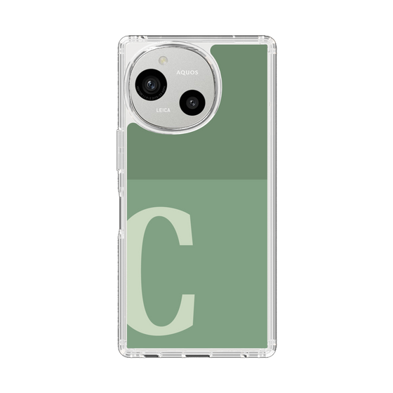 Slim Protection Case［ Original - initial two tone - C green ］