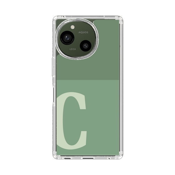 Slim Protection Case［ Original - initial two tone - C green ］