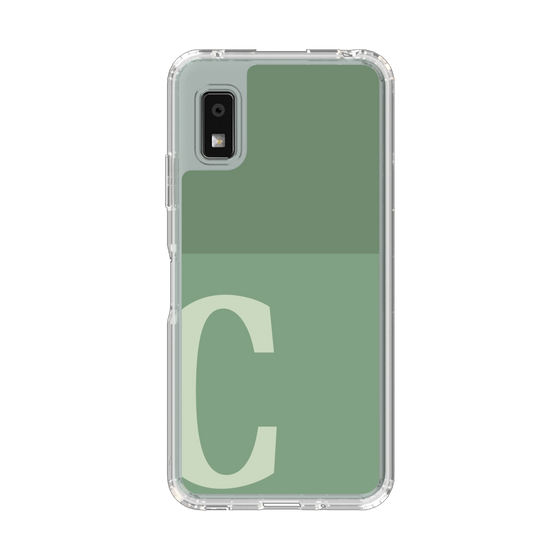 Slim Protection Case［ Original - initial two tone - C green ］