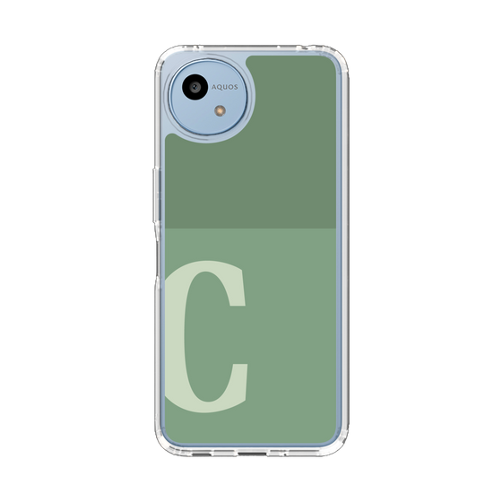 Slim Protection Case［ Original - initial two tone - C green ］