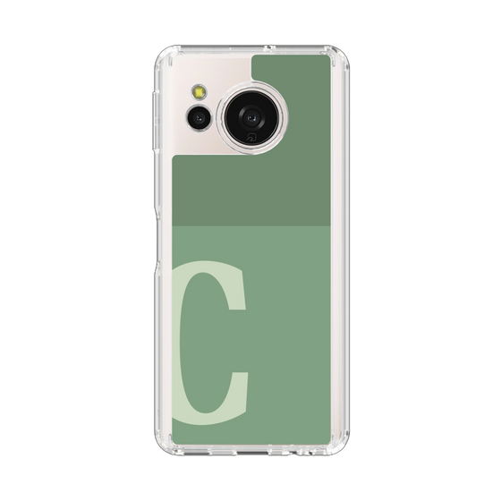 Slim Protection Case［ Original - initial two tone - C green ］