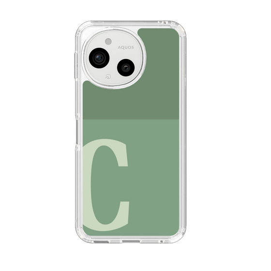 Slim Protection Case［ Original - initial two tone - C green ］