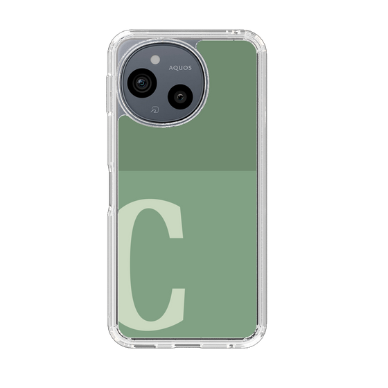 Slim Protection Case［ Original - initial two tone - C green ］
