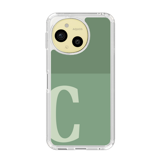 Slim Protection Case［ Original - initial two tone - C green ］
