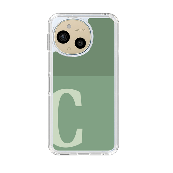 Slim Protection Case［ Original - initial two tone - C green ］