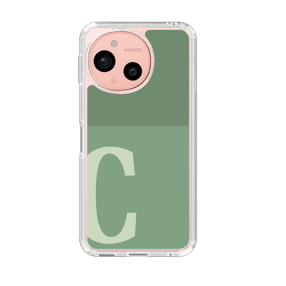 Slim Protection Case［ Original - initial two tone - C green ］