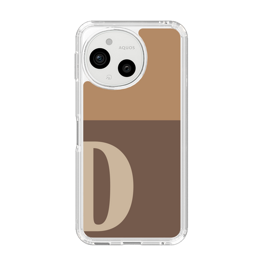 Slim Protection Case［ Original - initial two tone - D brown ］