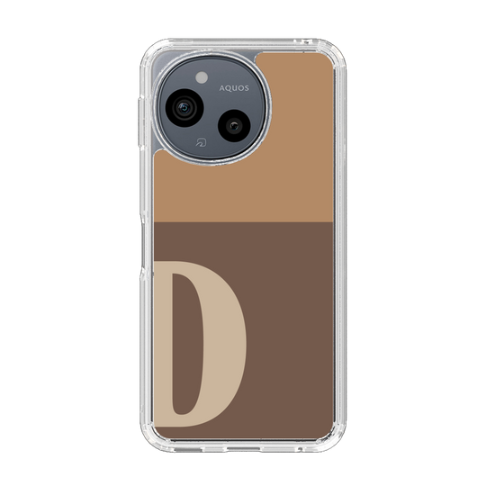 Slim Protection Case［ Original - initial two tone - D brown ］