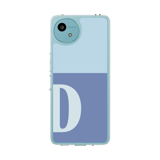Slim Protection Case［ Original - initial two tone - D blue ］