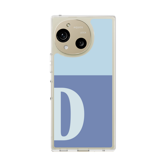 Slim Protection Case［ Original - initial two tone - D blue ］