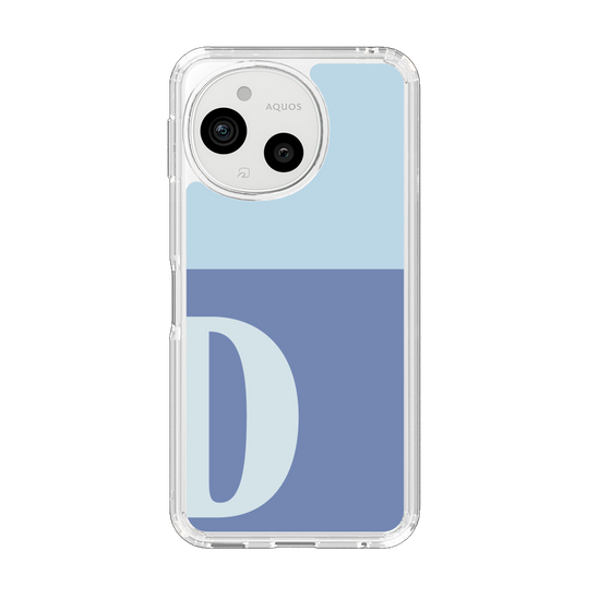 Slim Protection Case［ Original - initial two tone - D blue ］