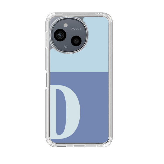 Slim Protection Case［ Original - initial two tone - D blue ］