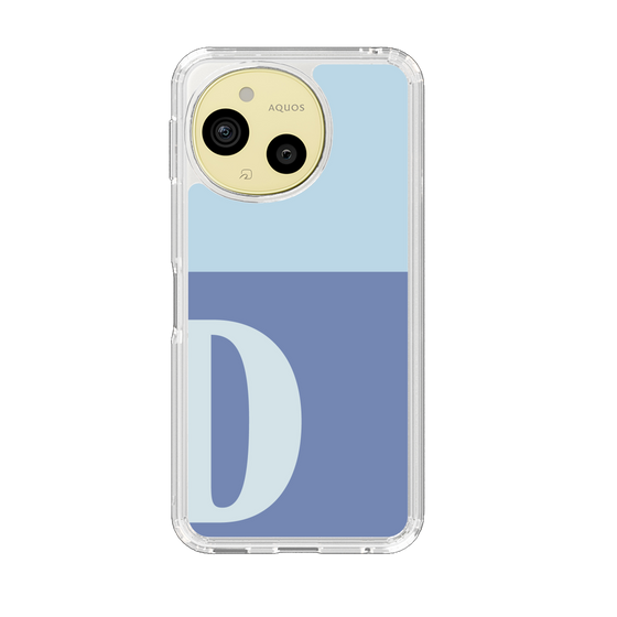Slim Protection Case［ Original - initial two tone - D blue ］