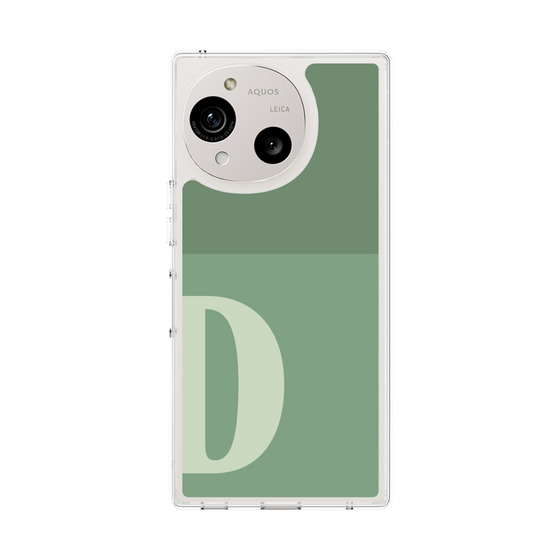 Slim Protection Case［ Original - initial two tone - D green ］