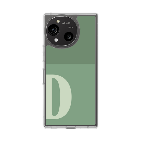 Slim Protection Case［ Original - initial two tone - D green ］