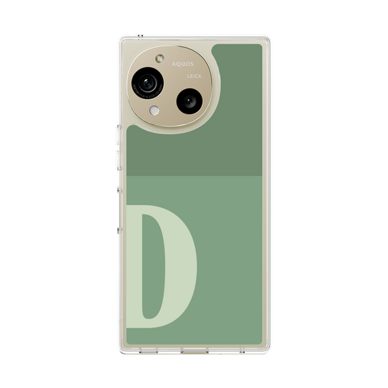 Slim Protection Case［ Original - initial two tone - D green ］