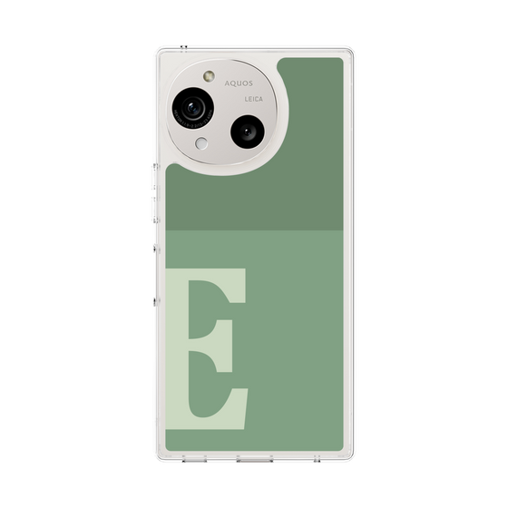 Slim Protection Case［ Original - initial two tone - E green ］
