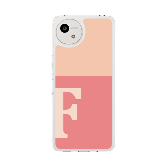 Slim Protection Case［ Original - initial two tone - F pink ］