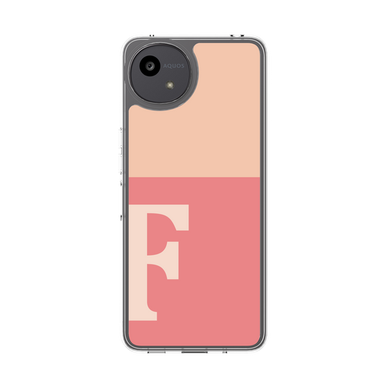 Slim Protection Case［ Original - initial two tone - F pink ］