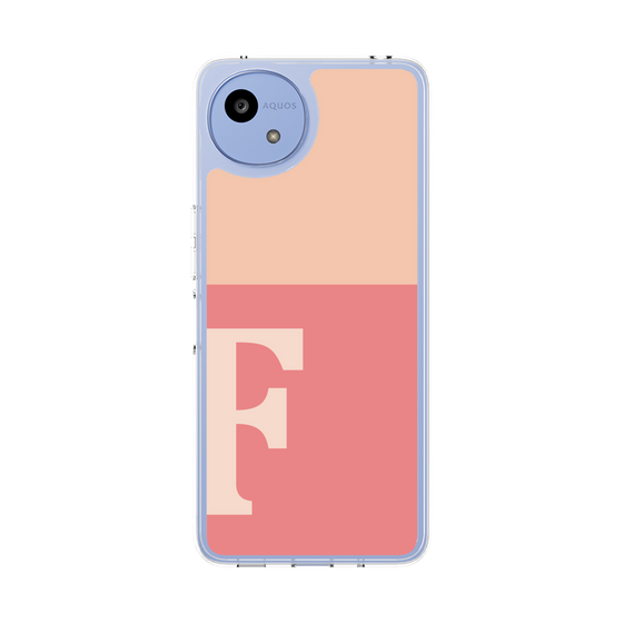 Slim Protection Case［ Original - initial two tone - F pink ］