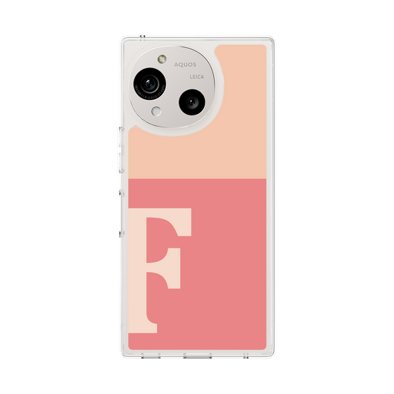 Slim Protection Case［ Original - initial two tone - F pink ］