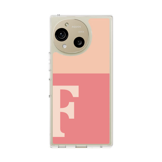 Slim Protection Case［ Original - initial two tone - F pink ］