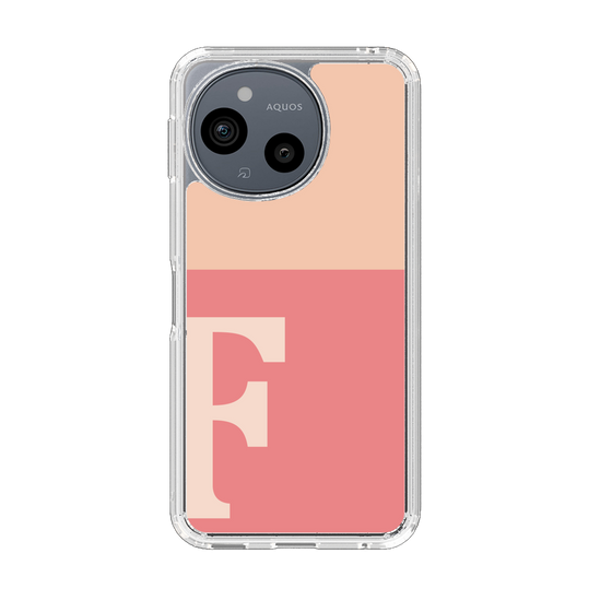 Slim Protection Case［ Original - initial two tone - F pink ］