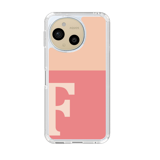 Slim Protection Case［ Original - initial two tone - F pink ］