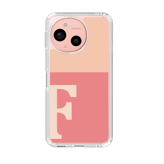 Slim Protection Case［ Original - initial two tone - F pink ］