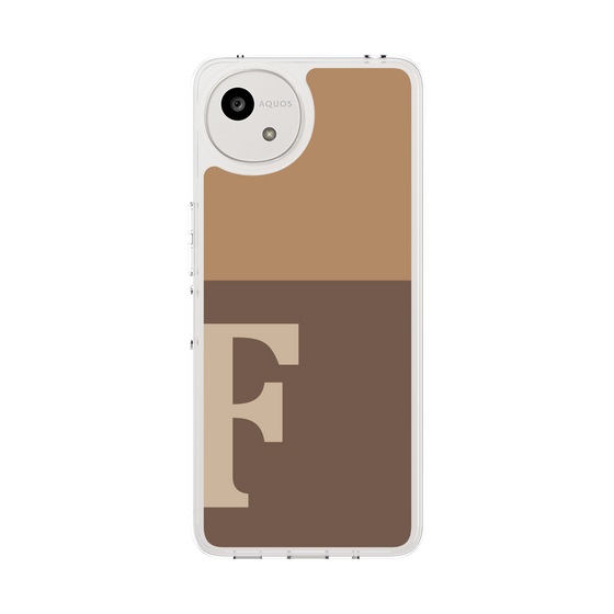 Slim Protection Case［ Original - initial two tone - F brown ］