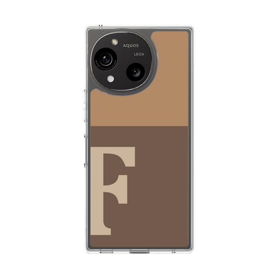 Slim Protection Case［ Original - initial two tone - F brown ］
