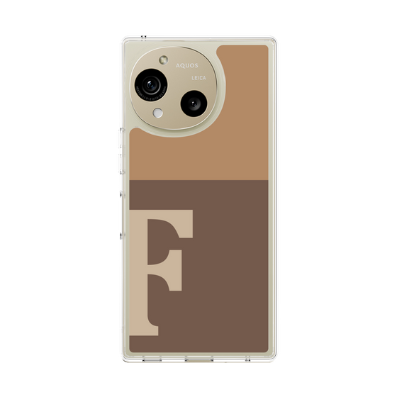 Slim Protection Case［ Original - initial two tone - F brown ］