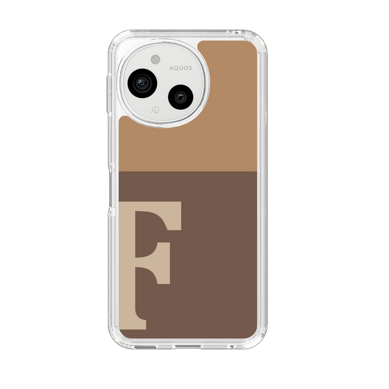 Slim Protection Case［ Original - initial two tone - F brown ］